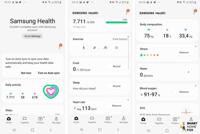You can see the menu of the Galaxy Watch 5.
